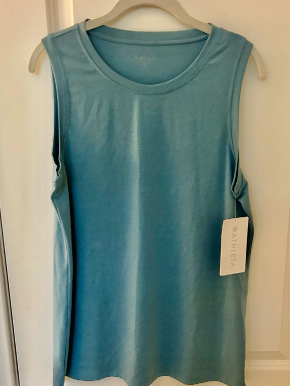 Athleta Women’s Sleeveless Muscle Tank in Light Teal